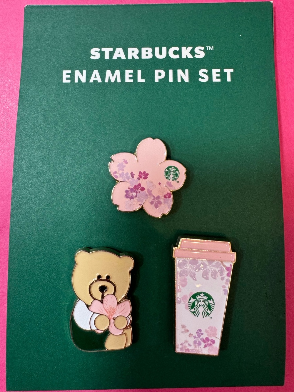 Limited Edition Cherry Blossom Bearista Enamel Pin Set- Spring 2026 - Picture 3 of 6